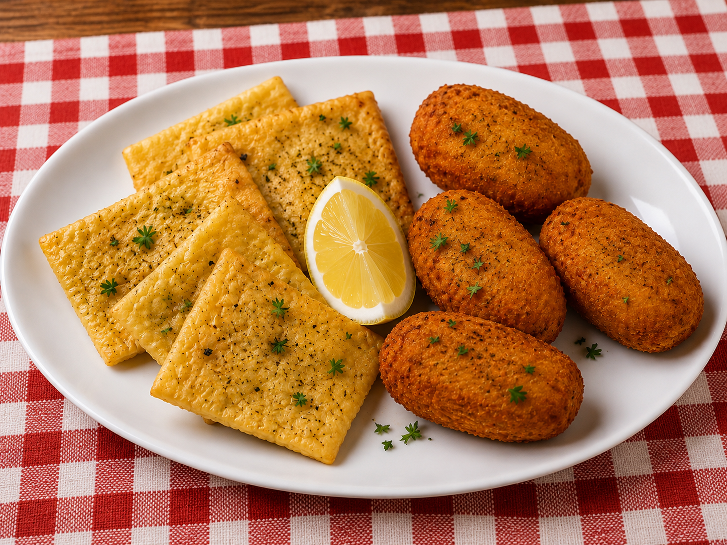 Piatto panelle e crocchè